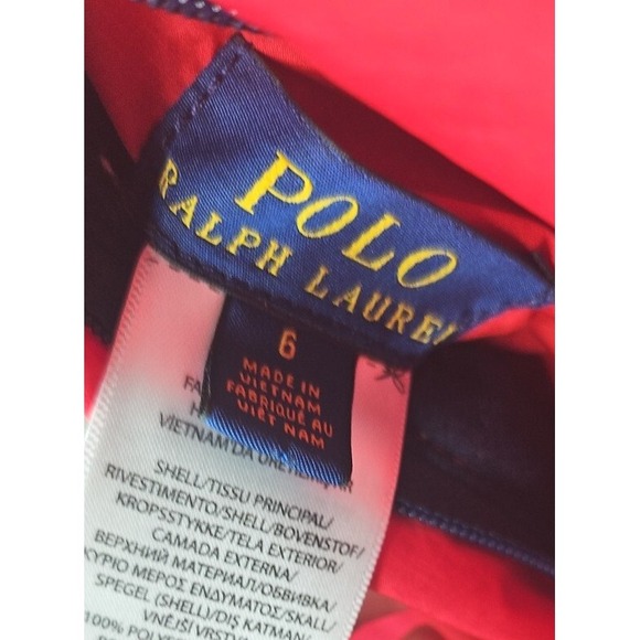 Boy's Polo Ralph Lauren‎ Red Blue Reversible Puffer Vest 75% Grey Duck Down Sz 6 - Picture 11 of 16